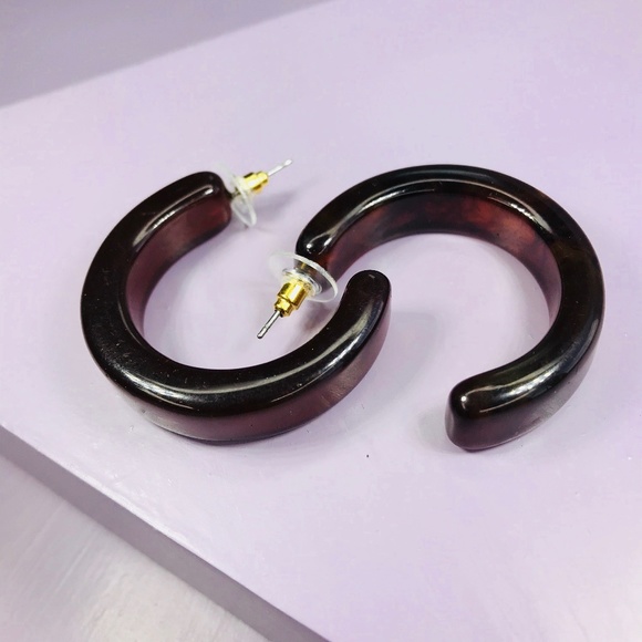 CLOSET REHAB Jewelry - 🆑 Brown Thick Hoops